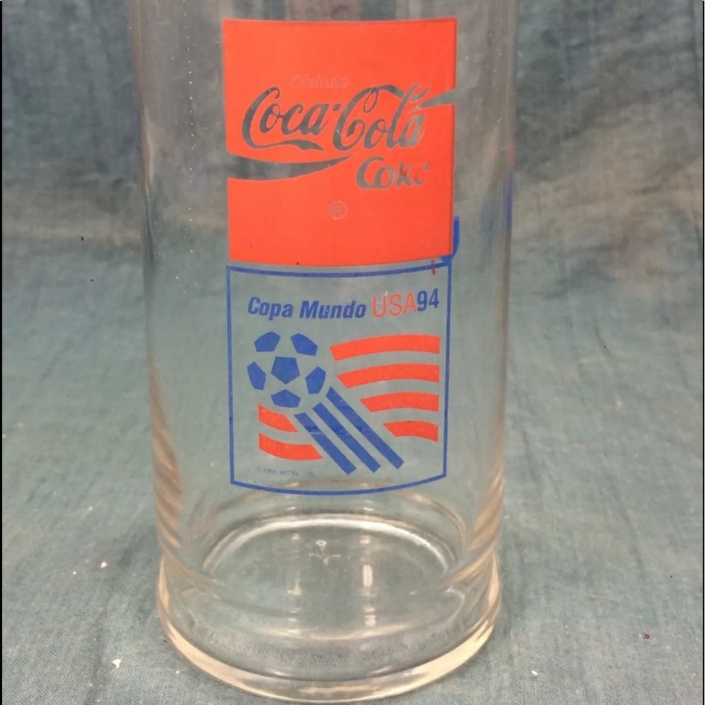 ⭐️🌸Vintage Coca Cola Glass World Cup Copa Mundo
